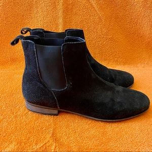 Men’s HAWKINGS McGILL Black Suede Chelsea Boots